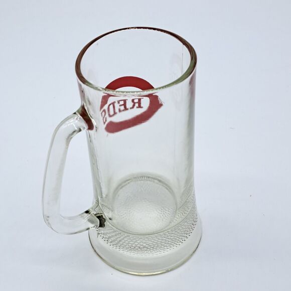 Vintage Cincinnati Reds  6" Tall Glass Beer Mug  MLB Baseball - Picture 8 of 10